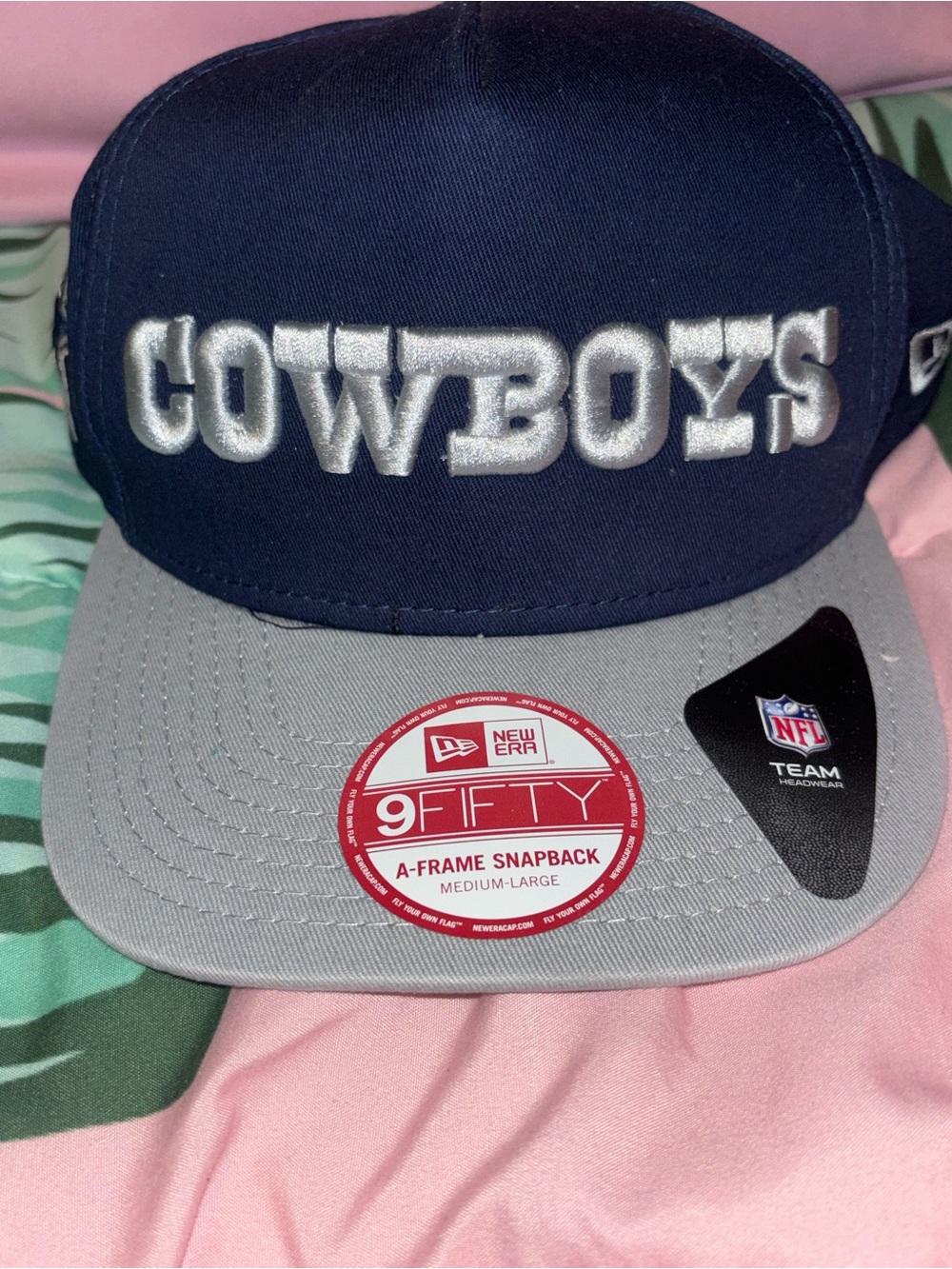 New Era Dallas Cowboys Navy and Gray 9FIFTY Snapback